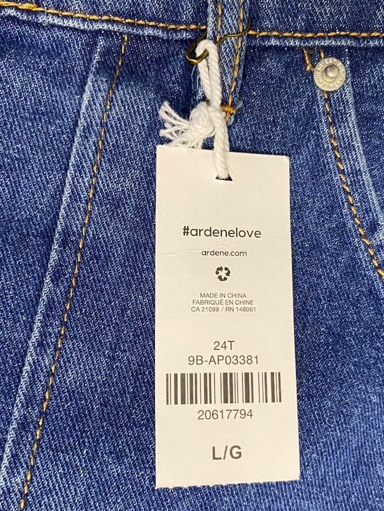 Denim Mini Skirt High Rise 1/2 Length ORing Zipper - Picture 7 of 7